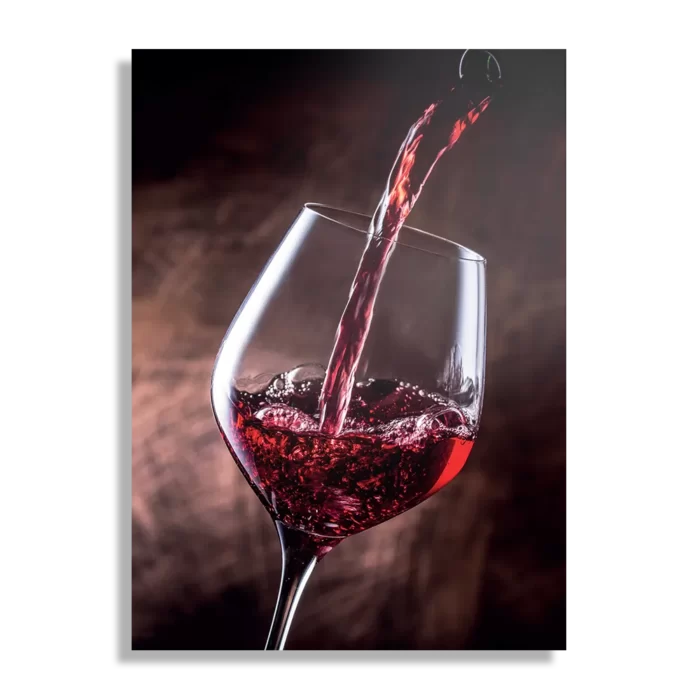 Schilderij Glas Rode wijn 02 Rechthoek Verticaal Template DB 50 70 Verticaal Eten En Drinken 51 1