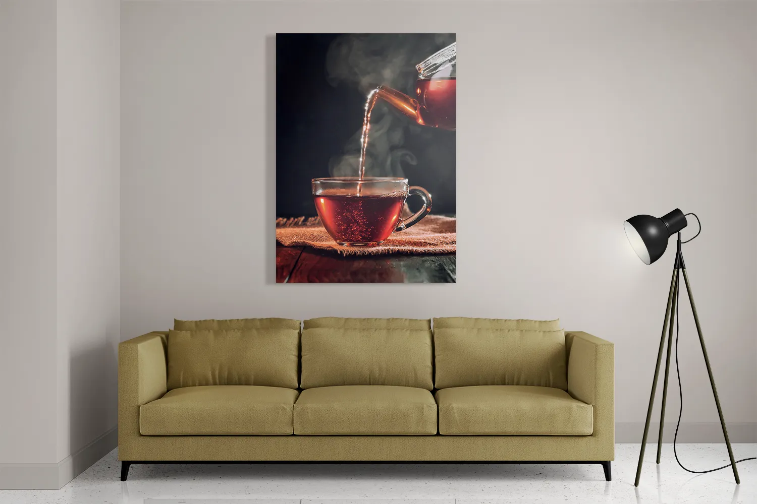 Schilderij Thee Bij Ons Thuis Rechthoek Verticaal Template DB 50 70 Verticaal Eten En Drinken 52 2