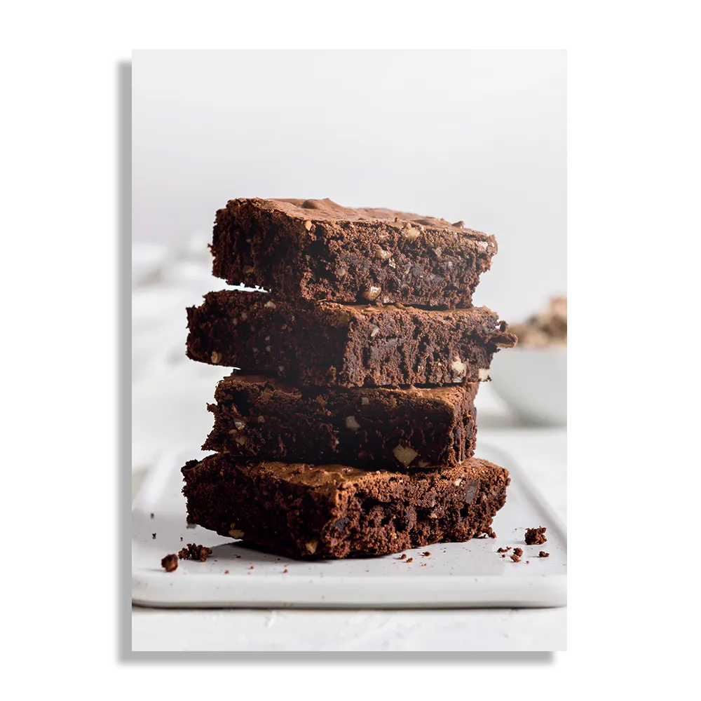 Schilderij Brownie Rechthoek Verticaal Template DB 50 70 Verticaal Eten En Drinken 62 1