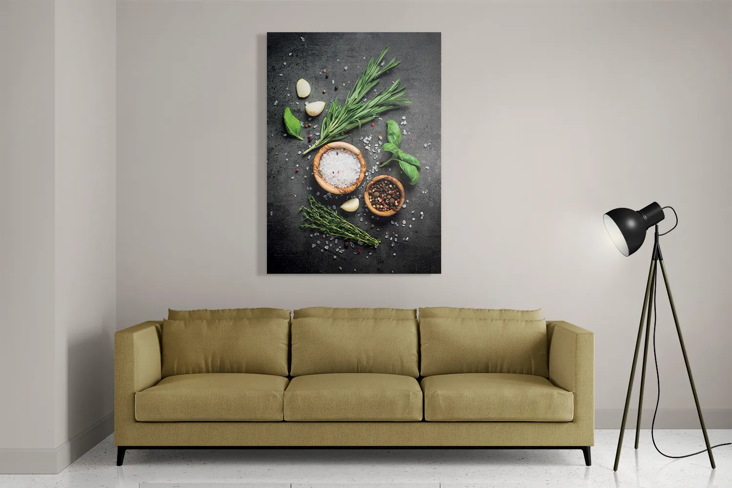 Schilderij Specerijen met Groen Rechthoek Verticaal Template DB 50 70 Verticaal Eten En Drinken 63 2