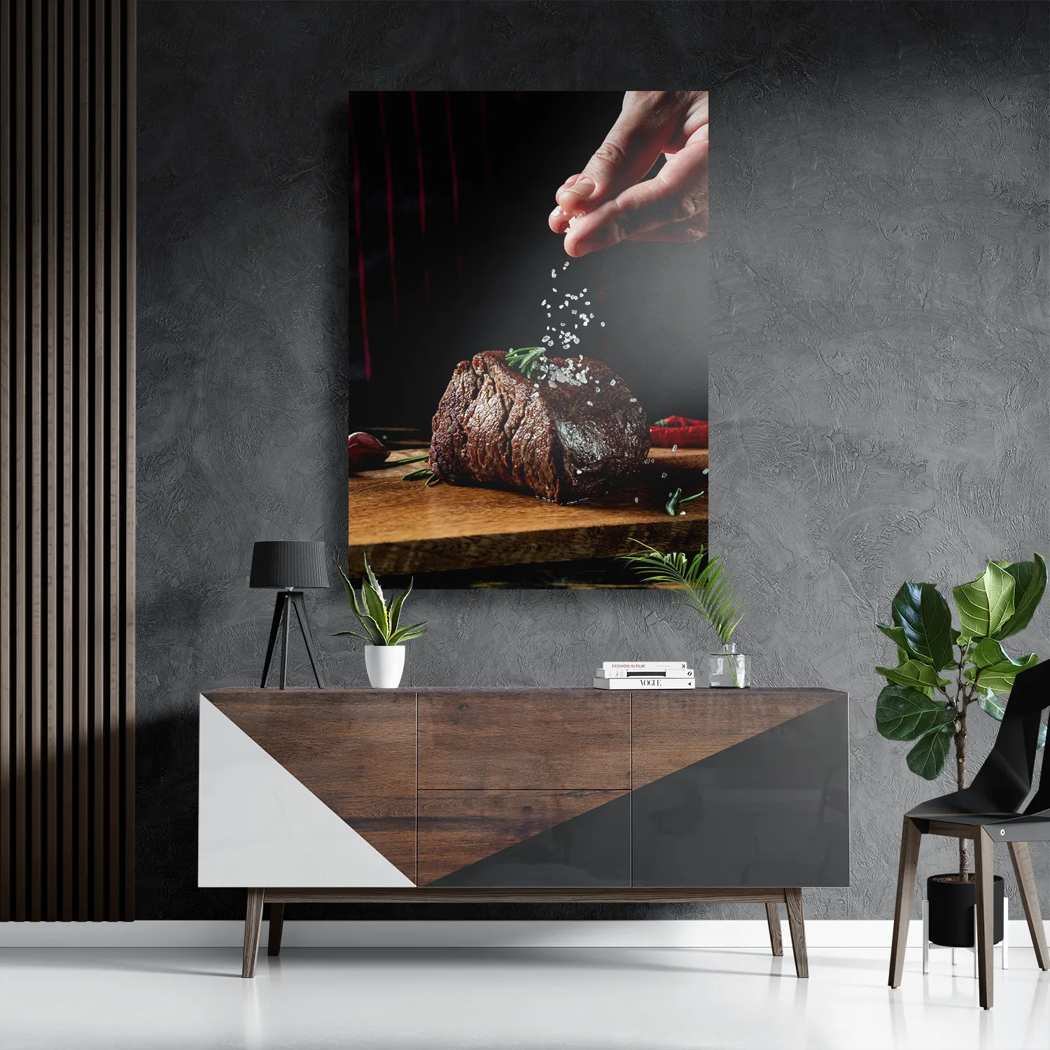 Schilderij Home Made Beef Rechthoek Verticaal Template DB 50 70 Verticaal Eten En Drinken 66 3