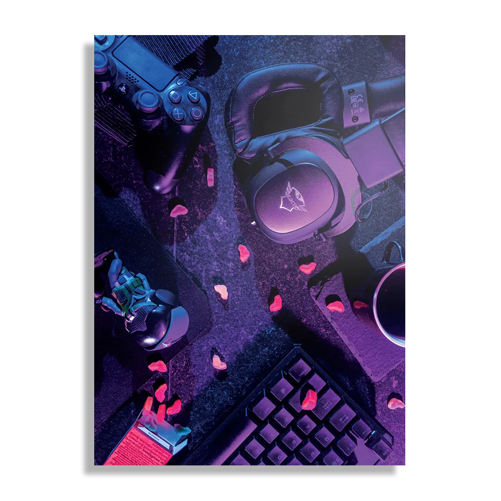 Schilderij Gaming Set Rechthoek Verticaal Template DB 50 70 Verticaal Gaming En Spel 7 1
