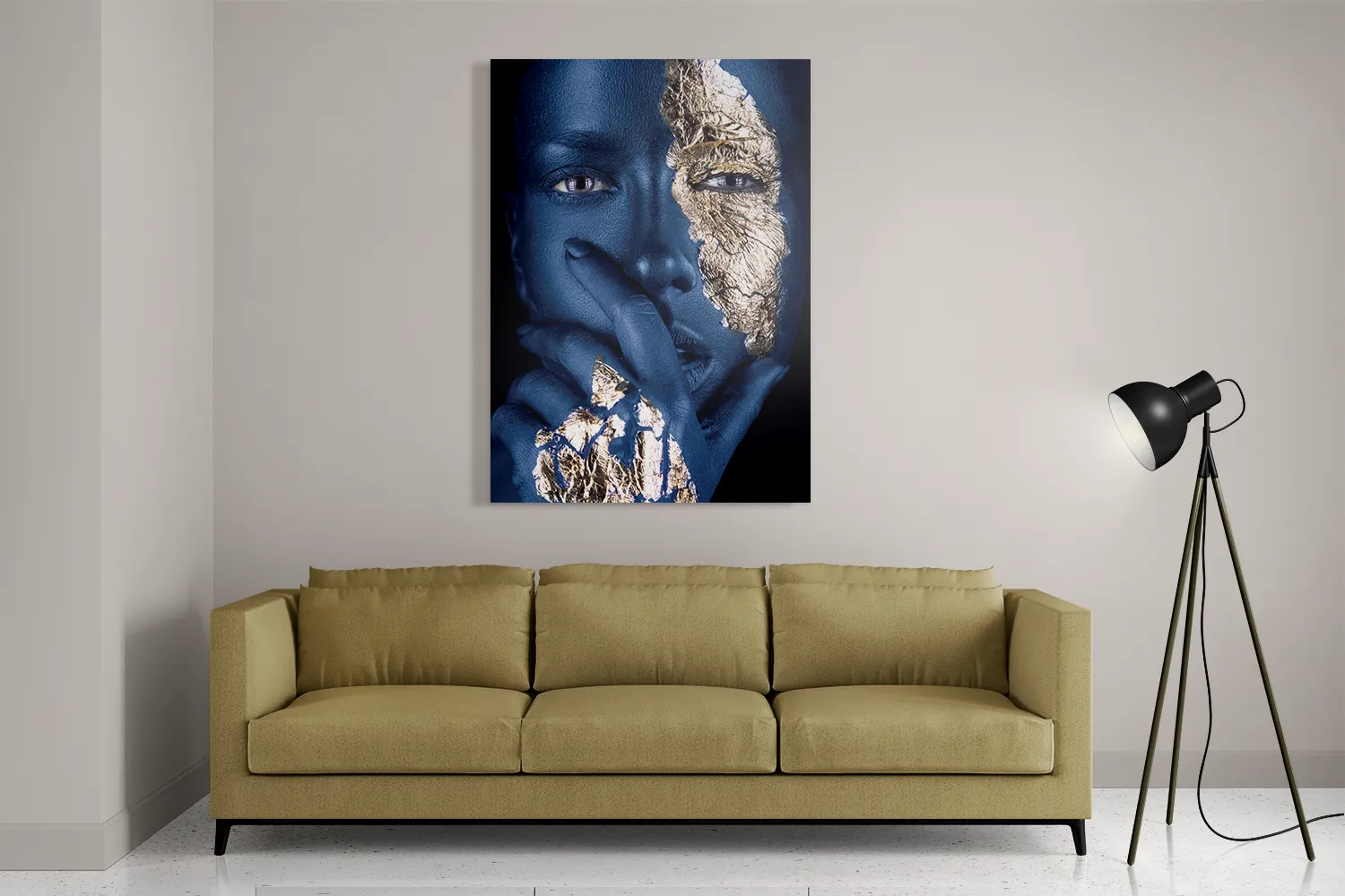 Schilderij Golden Whoman 01 Rechthoek Verticaal Template DB 50 70 Verticaal Lifestyle 12 2