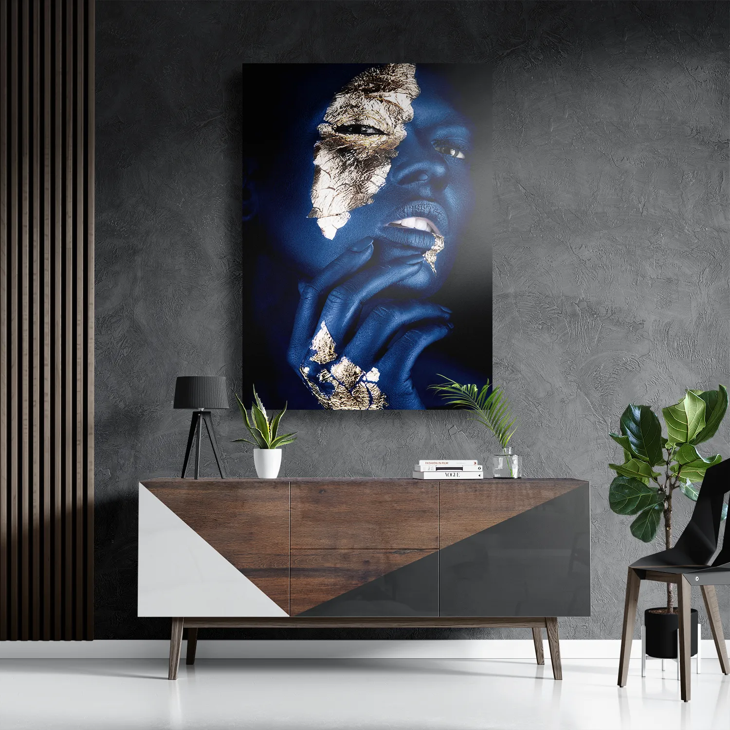 Schilderij Golden Whoman 02 Rechthoek Verticaal Template DB 50 70 Verticaal Lifestyle 13 3