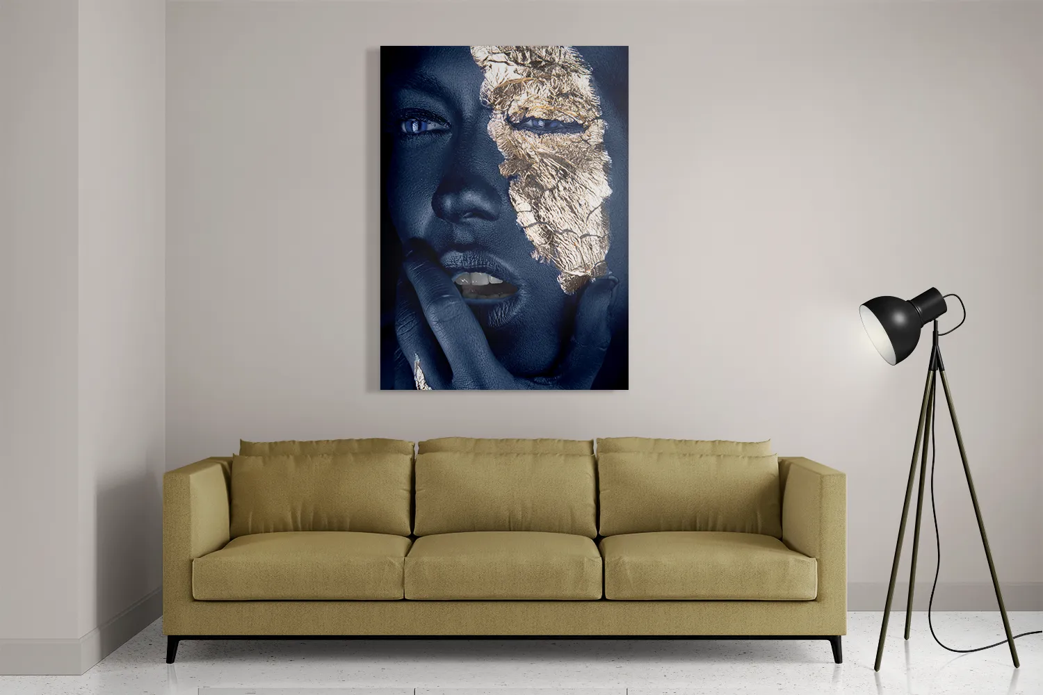 Schilderij Golden Whoman 04 Rechthoek Verticaal Template DB 50 70 Verticaal Lifestyle 15 2