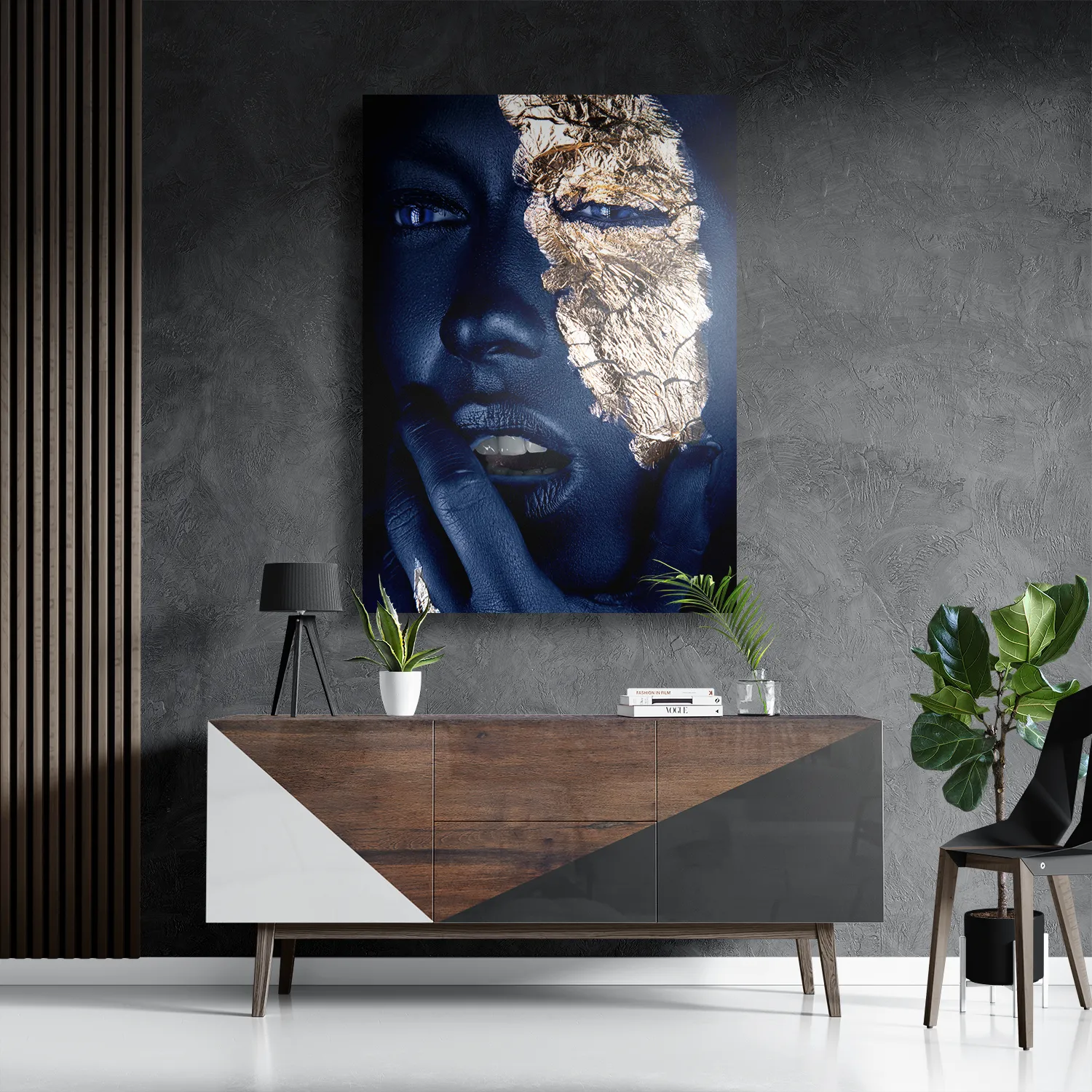 Schilderij Golden Whoman 04 Rechthoek Verticaal Template DB 50 70 Verticaal Lifestyle 15 3