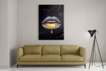 Schilderij Golden Money Lips Rechthoek Verticaal Template DB 50 70 Verticaal Lifestyle 5 2