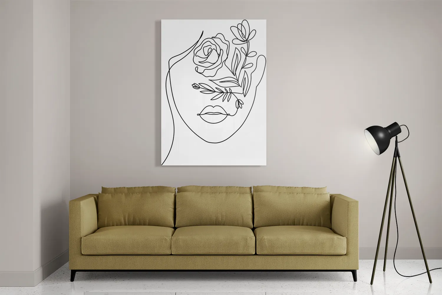 Schilderij De Bloemen Dame Rechthoek Verticaal Template DB 50 70 Verticaal Lifestyle 6 2