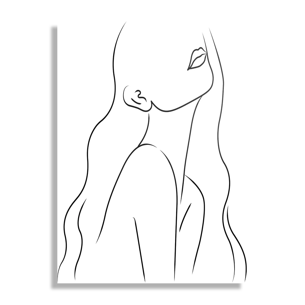 Schilderij Afwezig Model Rechthoek Verticaal Template DB 50 70 Verticaal Lifestyle 7 1