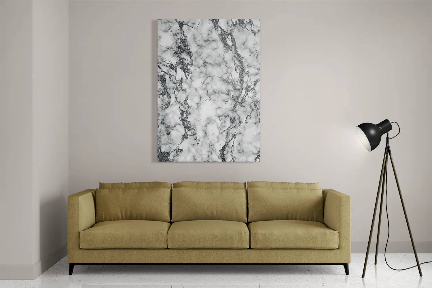 Schilderij Basis Marmer Look Grijs Rechthoek Verticaal Template DB 50 70 Verticaal Marmer 1 2