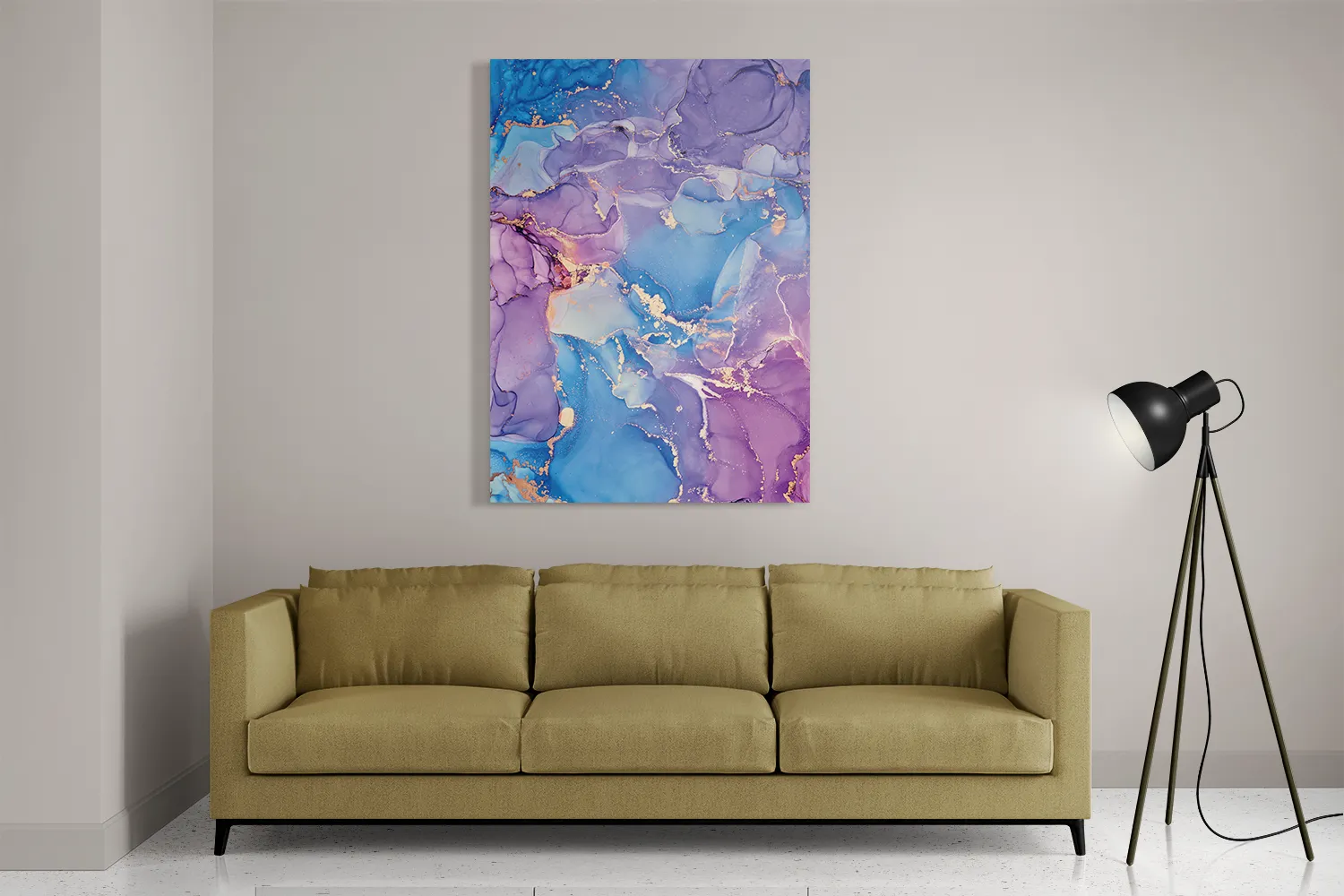 Schilderij Marmer Look Colored 01 Rechthoek Verticaal Template DB 50 70 Verticaal Marmer 20 2