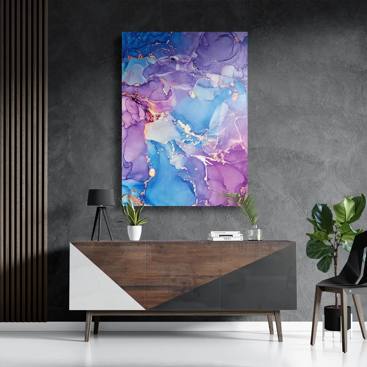 Schilderij Marmer Look Colored 01 Rechthoek Verticaal Template DB 50 70 Verticaal Marmer 20 3