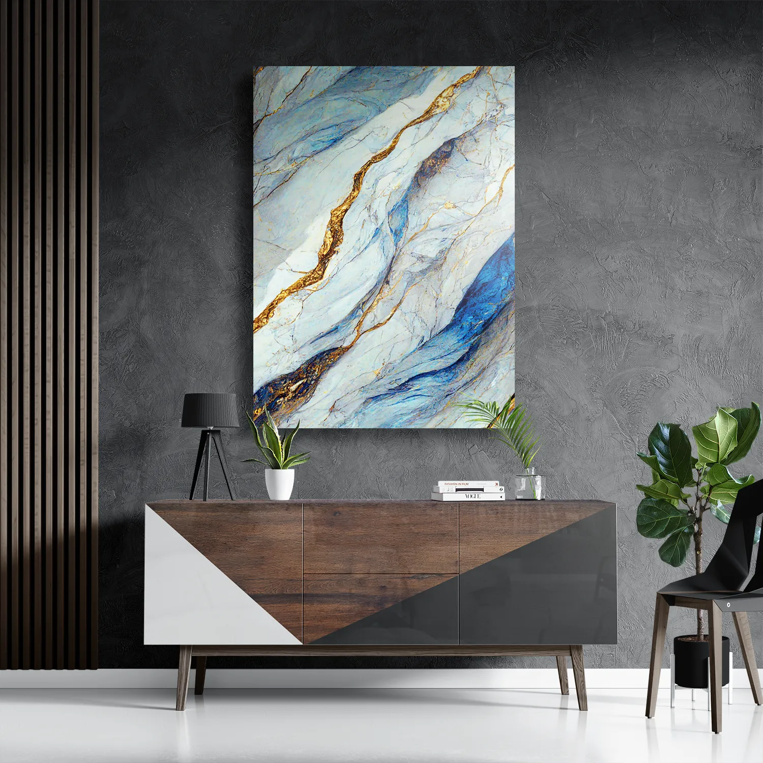 Schilderij Marmer Look Rustgevend Maar Kleurrijk 02 Rechthoek Verticaal Template DB 50 70 Verticaal Marmer 35 3