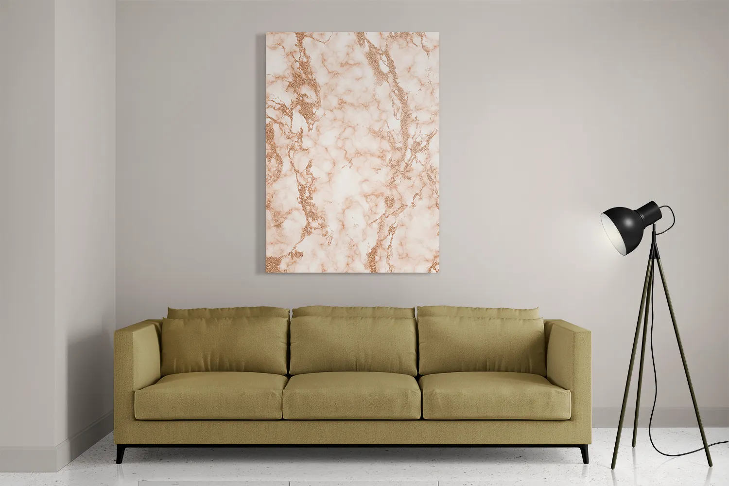 Schilderij Basis Marmer Look Oranje Rechthoek Verticaal Template DB 50 70 Verticaal Marmer 4 2