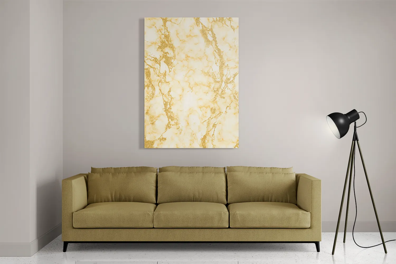Schilderij Basis Marmer Look Geel Rechthoek Verticaal Template DB 50 70 Verticaal Marmer 5 2
