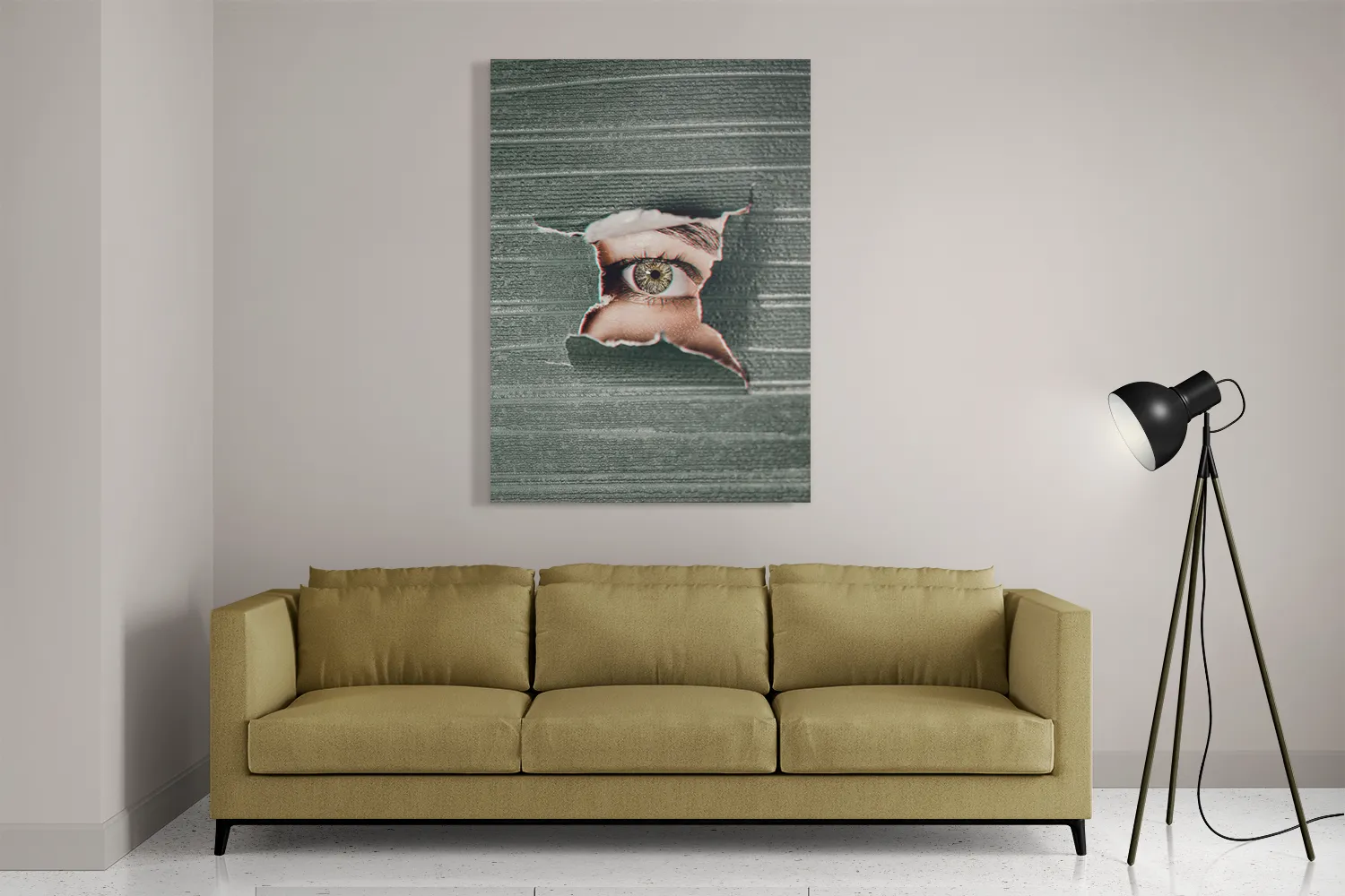 Schilderij I am Watching You Rechthoek Verticaal Template DB 50 70 Verticaal Mensen 15 2