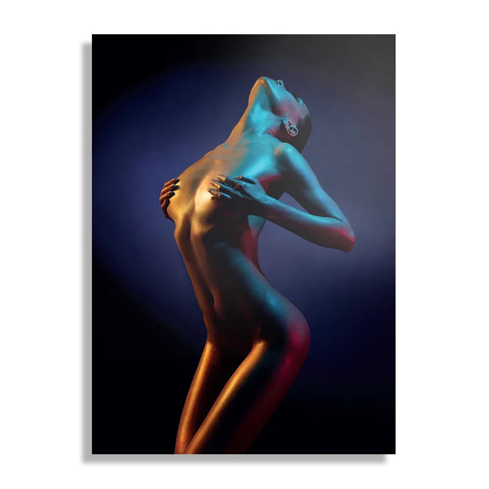 Schilderij Artistieke Mooie Vrouw Goud 01 Rechthoek Verticaal Template DB 50 70 Verticaal Mensen 31 1