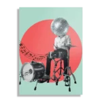 Schilderij Drummen Als Een Baas Rechthoek Verticaal Template DB 50 70 Verticaal Muziek 9 1