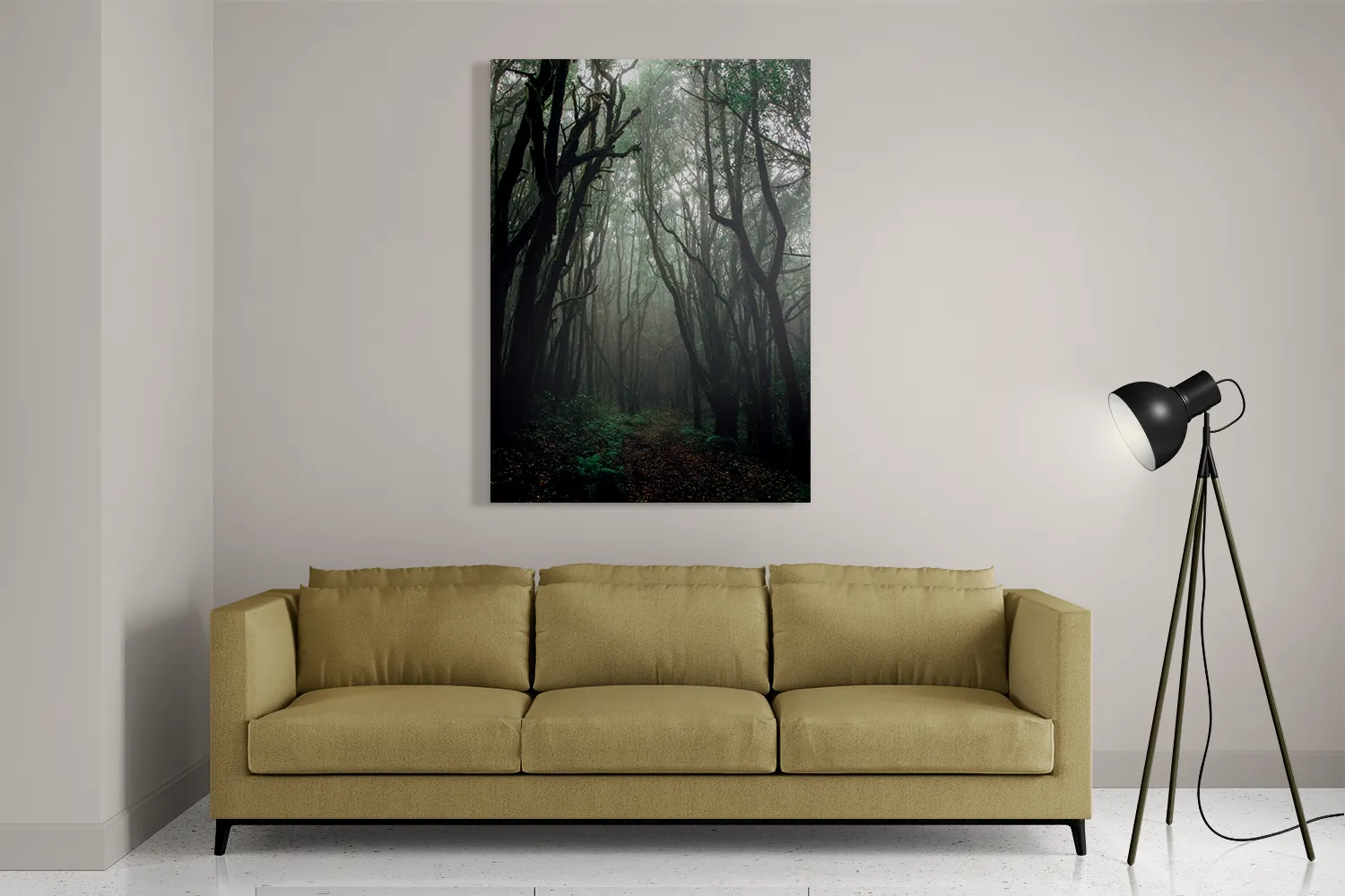 Schilderij Het Donkere Bos 2 Rechthoek Verticaal Template DB 50 70 Verticaal Natuur 17 2