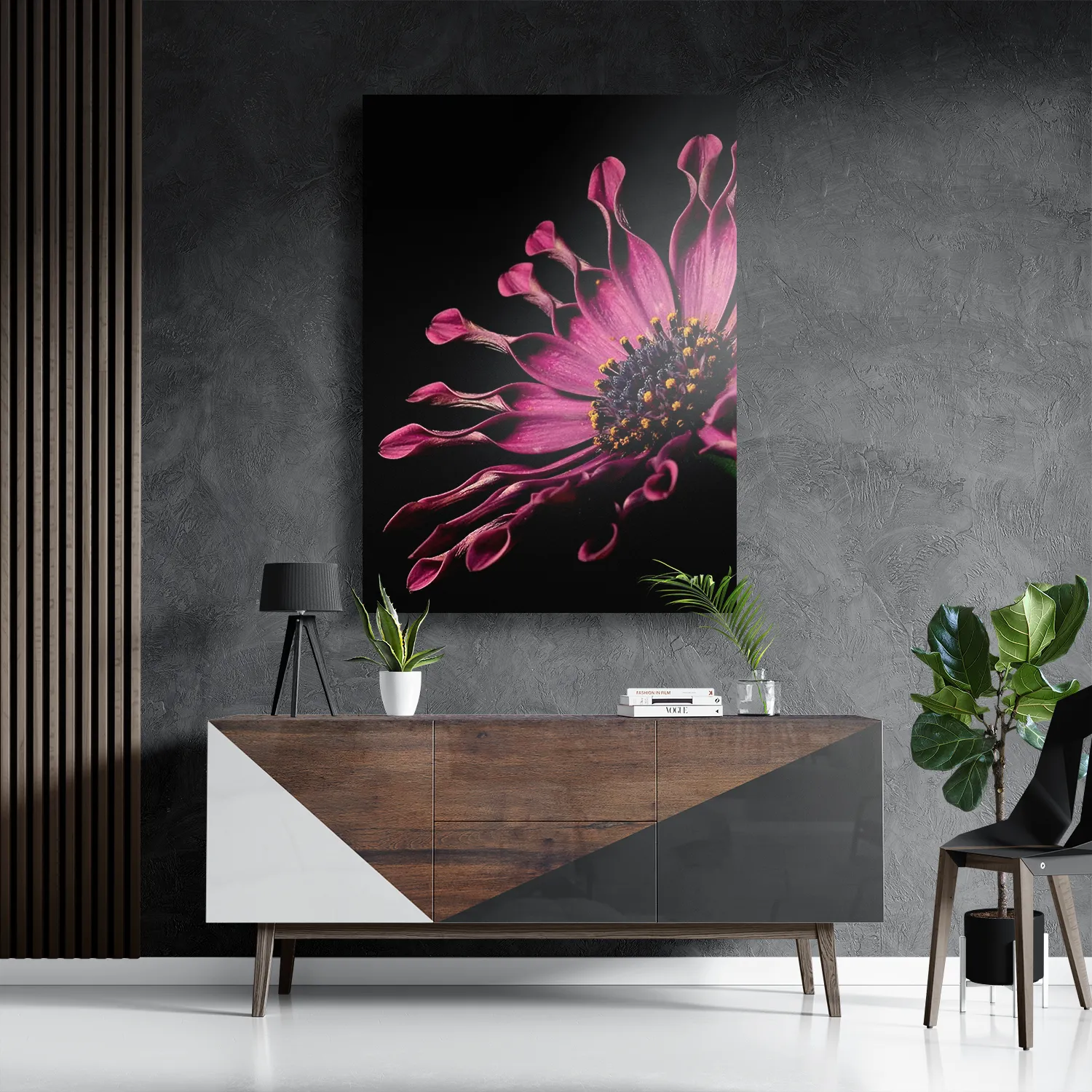 Schilderij Aster Bloem Rechthoek Verticaal Template DB 50 70 Verticaal Natuur 22 3