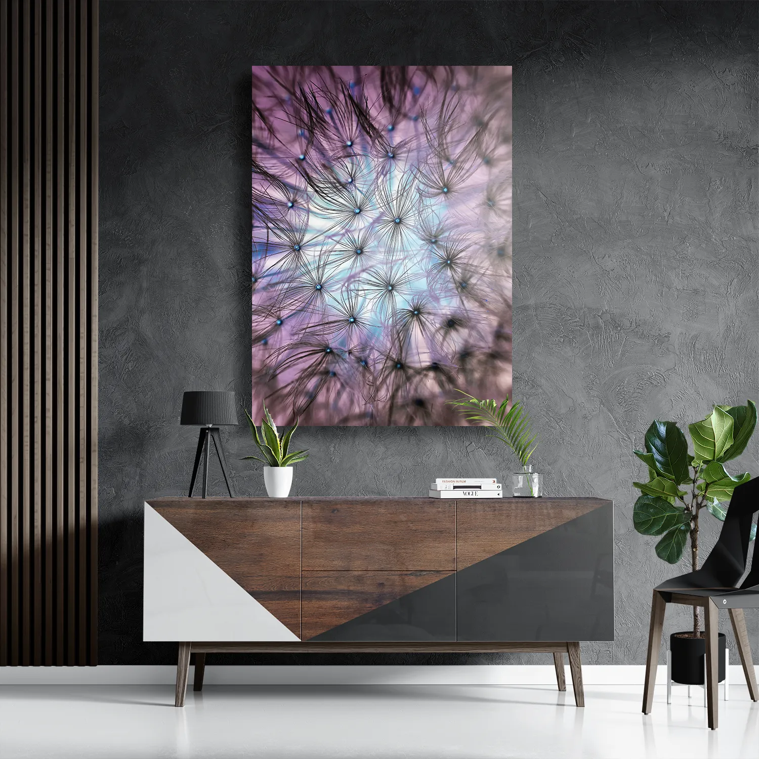 Schilderij Paardenbloem pluis Rechthoek Verticaal Template DB 50 70 Verticaal Natuur 25 3