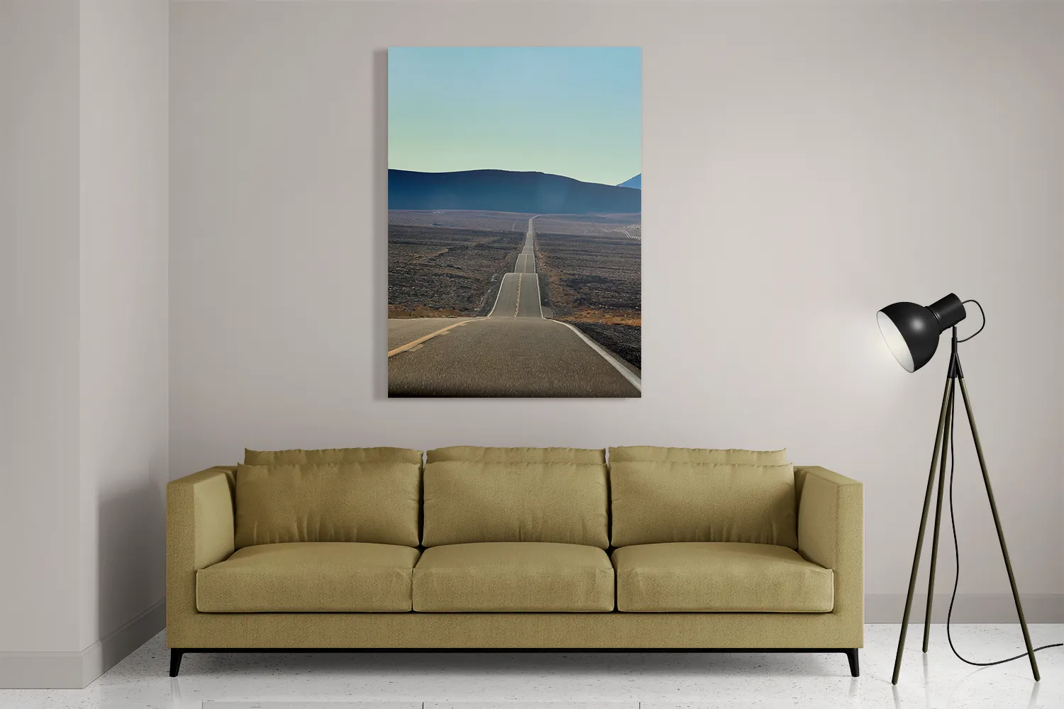 Schilderij Deathvalley Road Rechthoek Verticaal Template DB 50 70 Verticaal Natuur 3 2