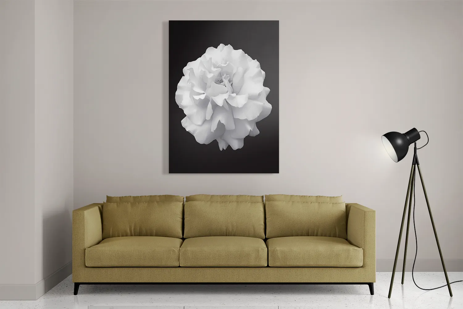 Schilderij Witte Anjer Rechthoek Verticaal Template DB 50 70 Verticaal Natuur 38 2