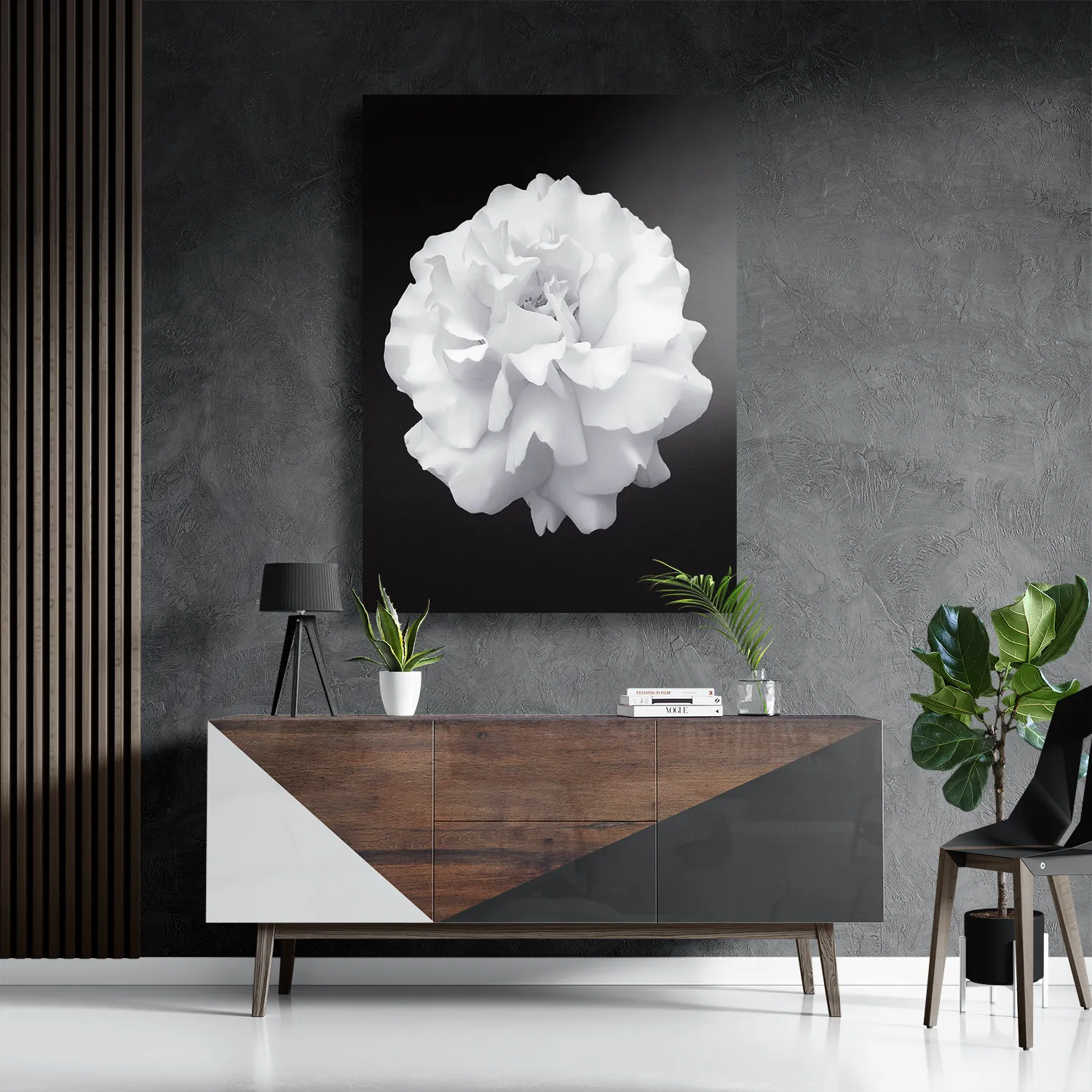 Schilderij Witte Anjer Rechthoek Verticaal Template DB 50 70 Verticaal Natuur 38 3