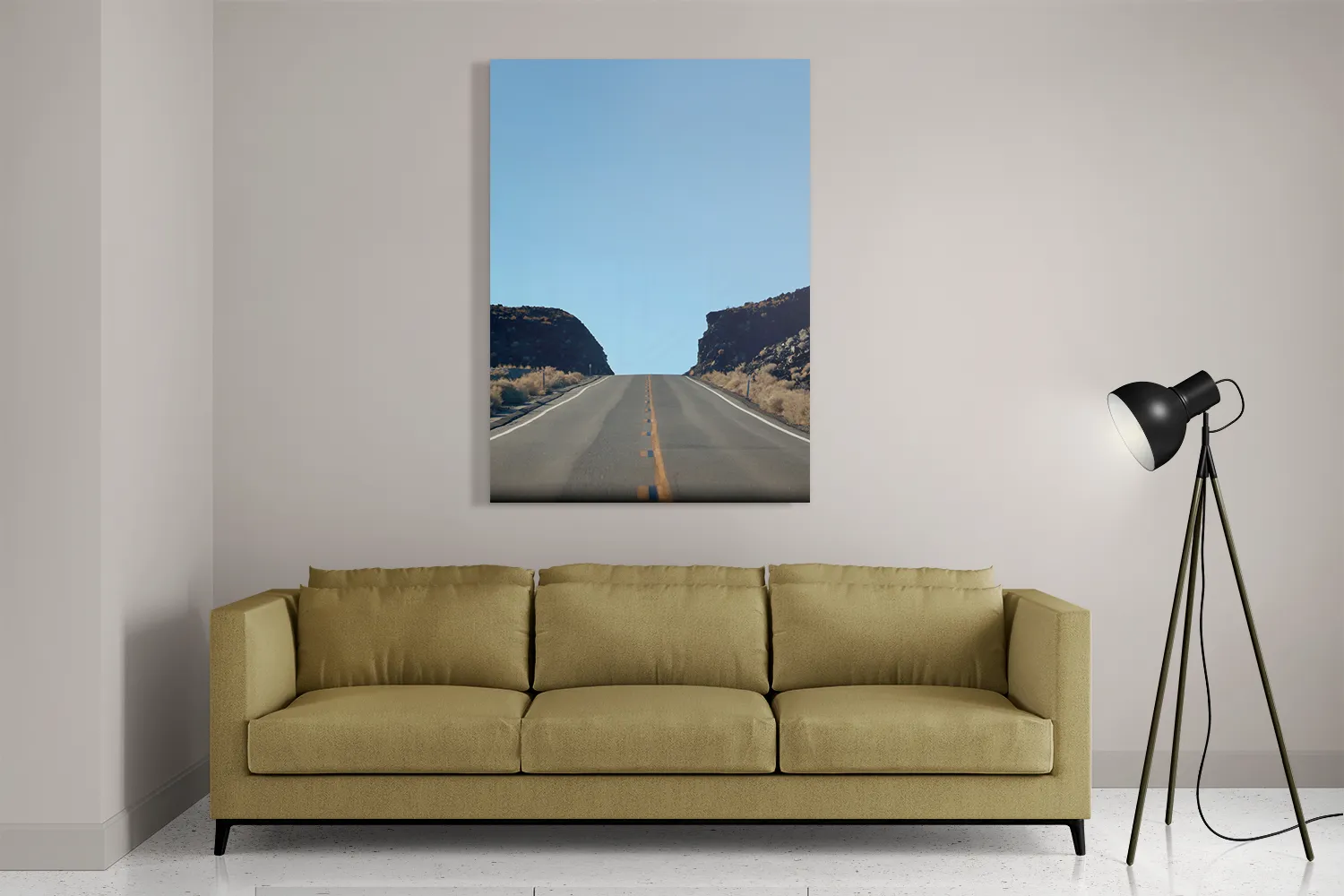 Schilderij Eindeloze weg Rechthoek Verticaal Template DB 50 70 Verticaal Natuur 4 2