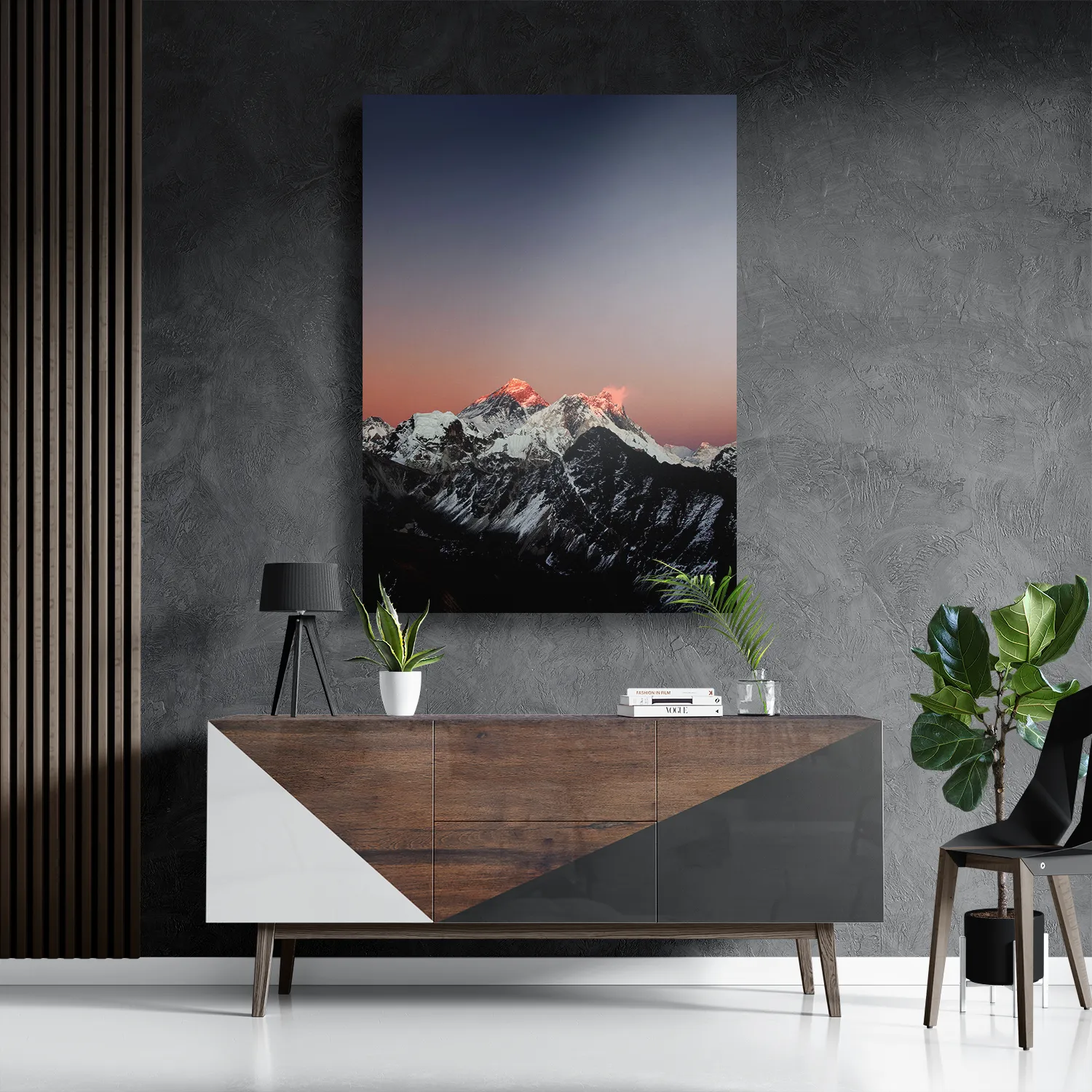 Schilderij Het Witte gebergte Rechthoek Verticaal Template DB 50 70 Verticaal Natuur 45 3