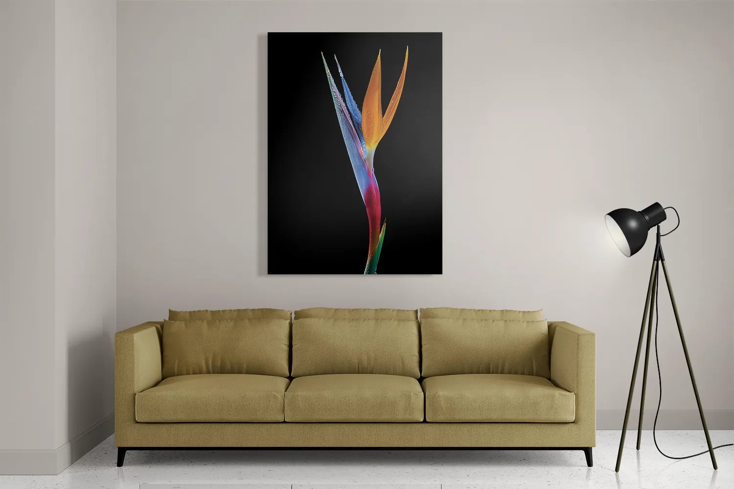 Schilderij Tropische Strelitzia Rechthoek Verticaal Template DB 50 70 Verticaal Natuur 46 2