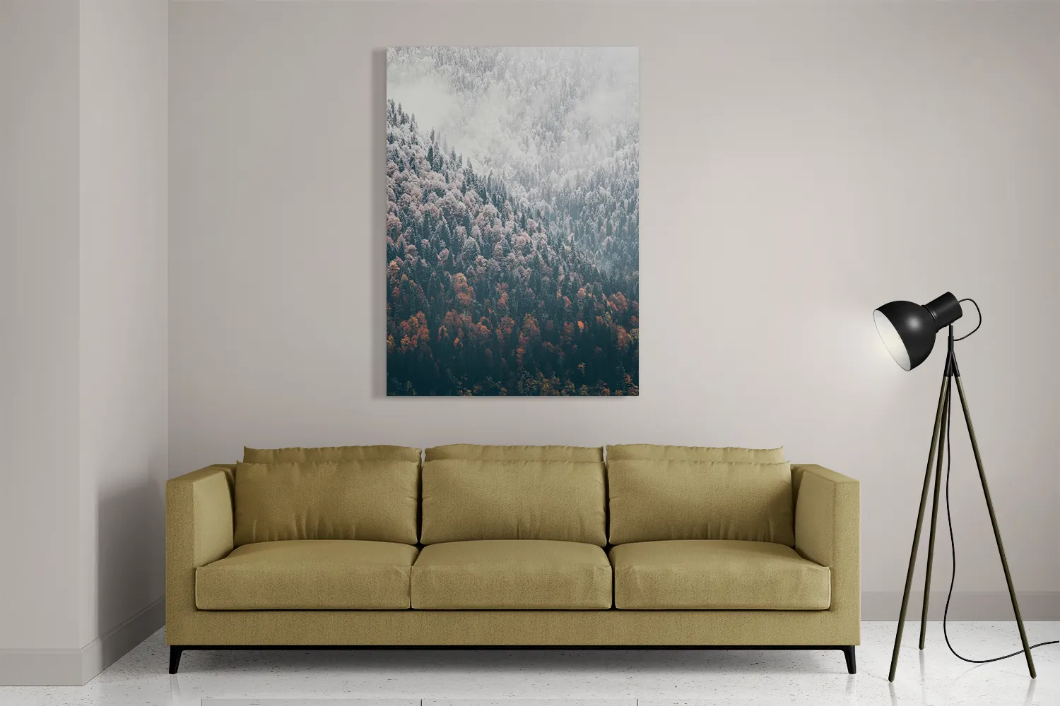 Schilderij Van herfst naar winter Rechthoek Verticaal Template DB 50 70 Verticaal Natuur 59 2