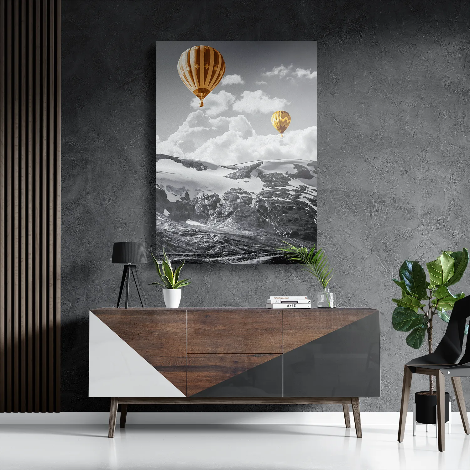 Schilderij De gele Ballon Rechthoek Verticaal Template DB 50 70 Verticaal Natuur 6 3