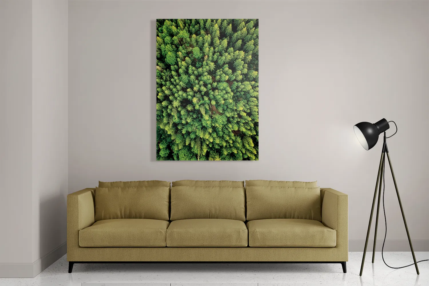 Schilderij Het groene bos Rechthoek Verticaal Template DB 50 70 Verticaal Natuur 64 2