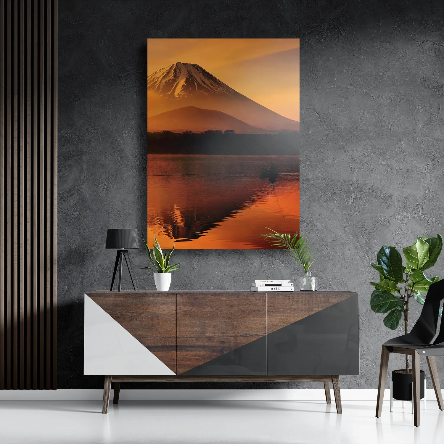 Schilderij Fuji Rechthoek Verticaal Template DB 50 70 Verticaal Natuur 69 3