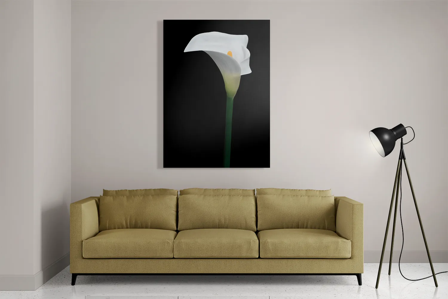 Schilderij Aaronskelk Rechthoek Verticaal Template DB 50 70 Verticaal Natuur 73 2