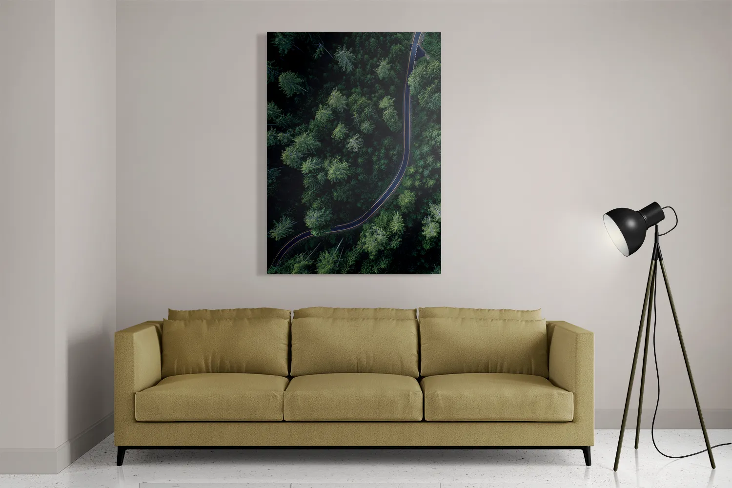 Schilderij Weg door het bos Rechthoek Verticaal Template DB 50 70 Verticaal Natuur 74 2