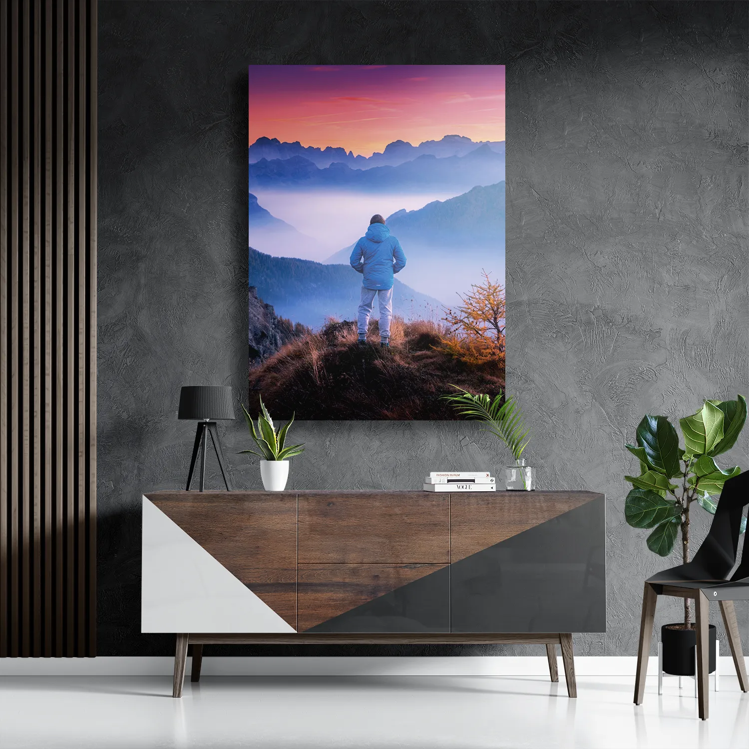 Template_DB_50-70_Verticaal_Natuur_76-3 Schilderij On top of the world Rechthoek Verticaal Template DB 50 70 Verticaal Natuur 76 3