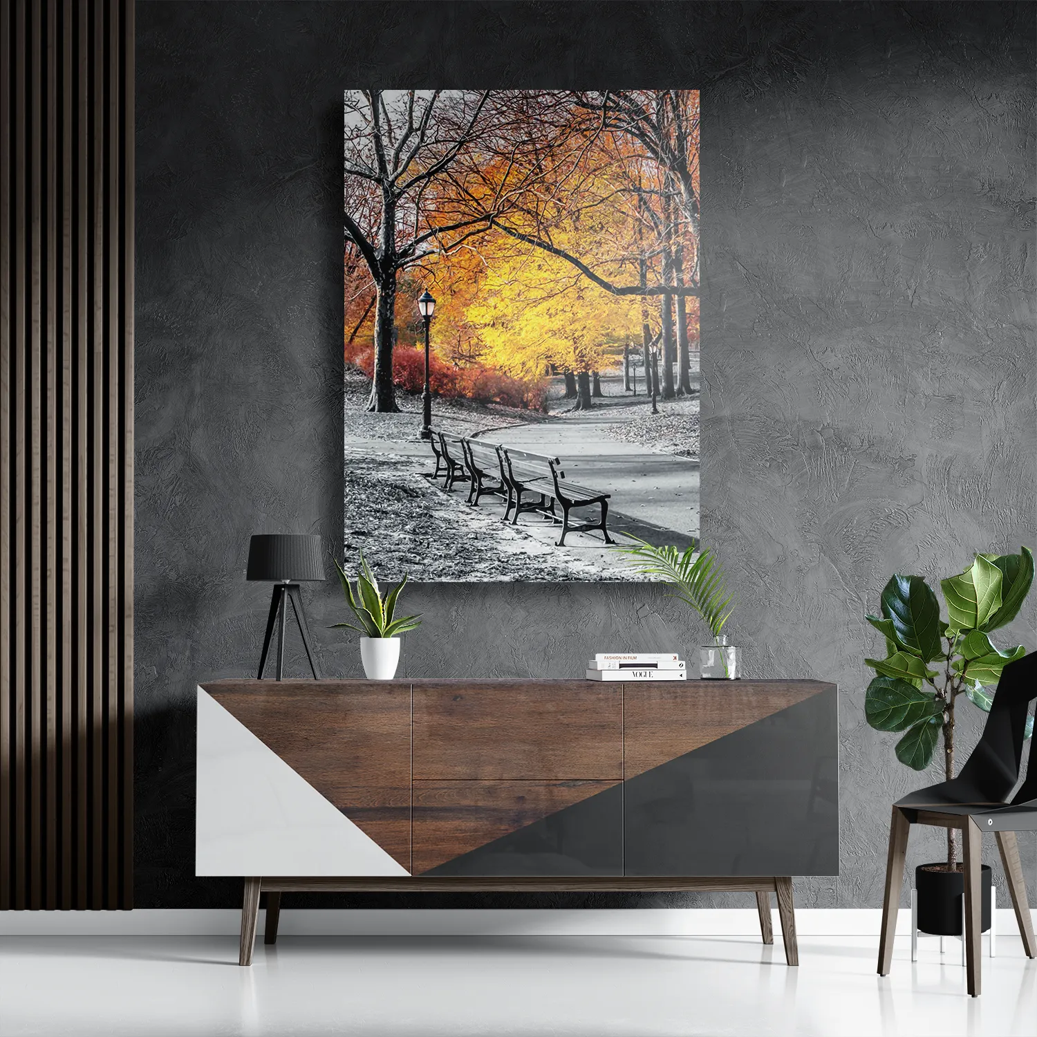 Schilderij De gele Steiger Rechthoek Verticaal Template DB 50 70 Verticaal Natuur 8 3