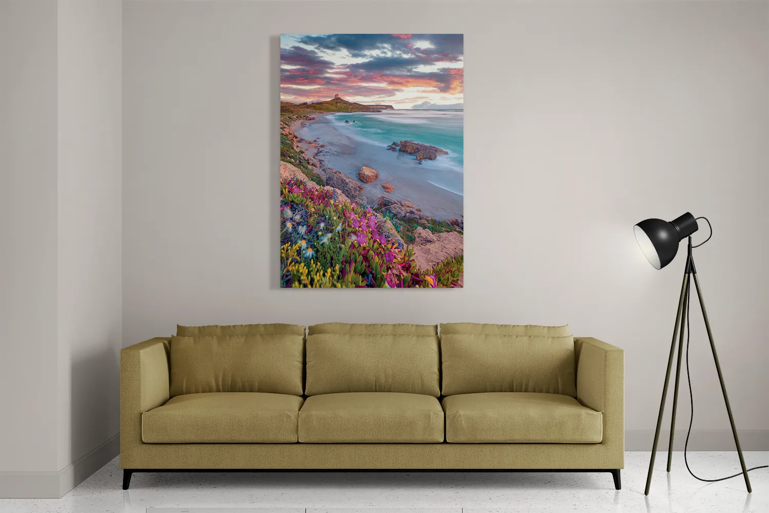 Template_DB_50-70_Verticaal_Natuur_81-2 Schilderij Kleurrijke kust Rechthoek Verticaal Template DB 50 70 Verticaal Natuur 81 2