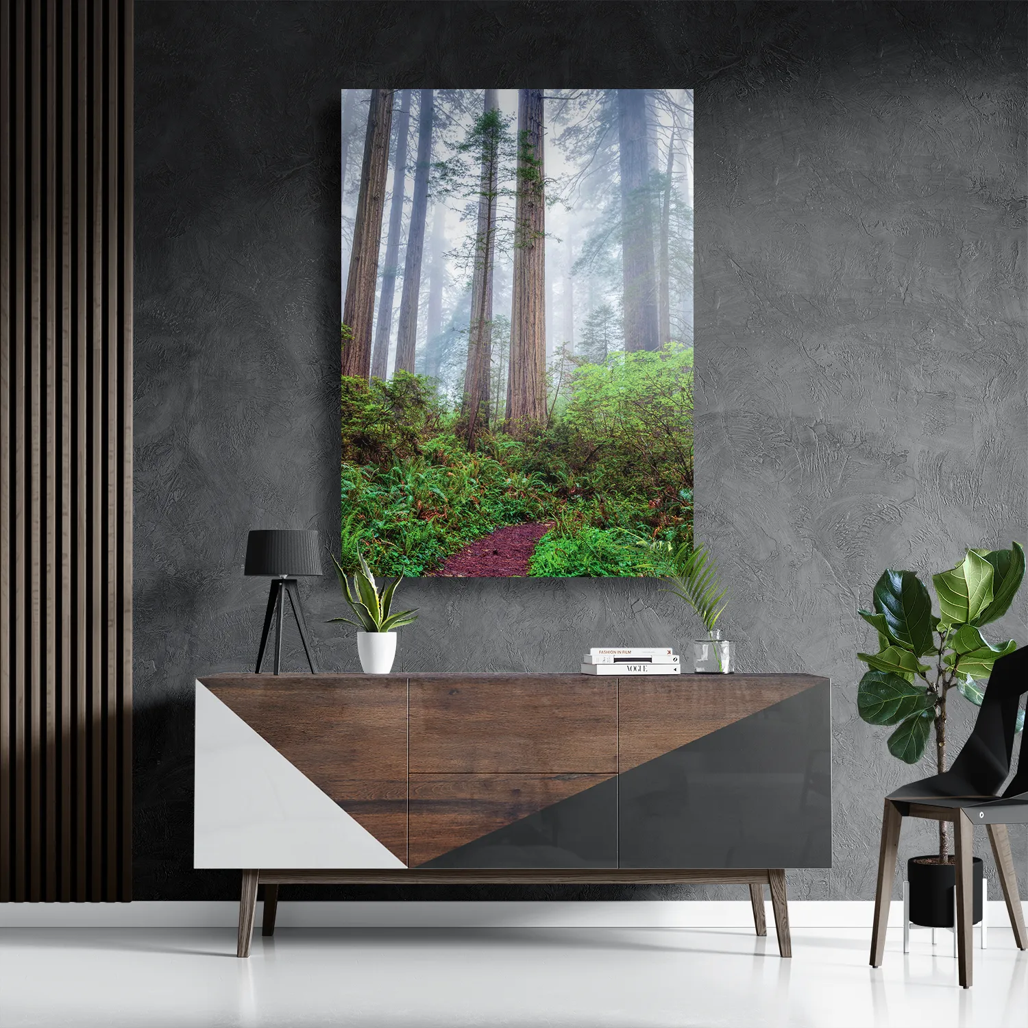 Template_DB_50-70_Verticaal_Natuur_88-3 Schilderij Sequoia bos Rechthoek Verticaal Template DB 50 70 Verticaal Natuur 88 3