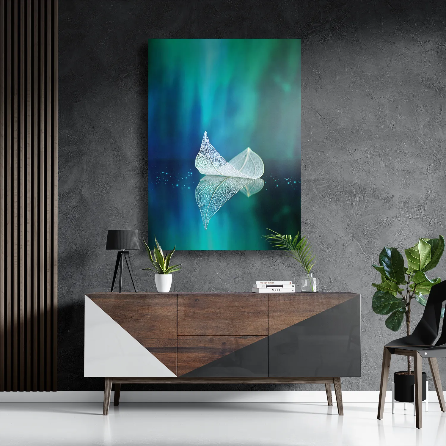 Schilderij Het noorderlicht Rechthoek Verticaal Template DB 50 70 Verticaal Natuur 90 3