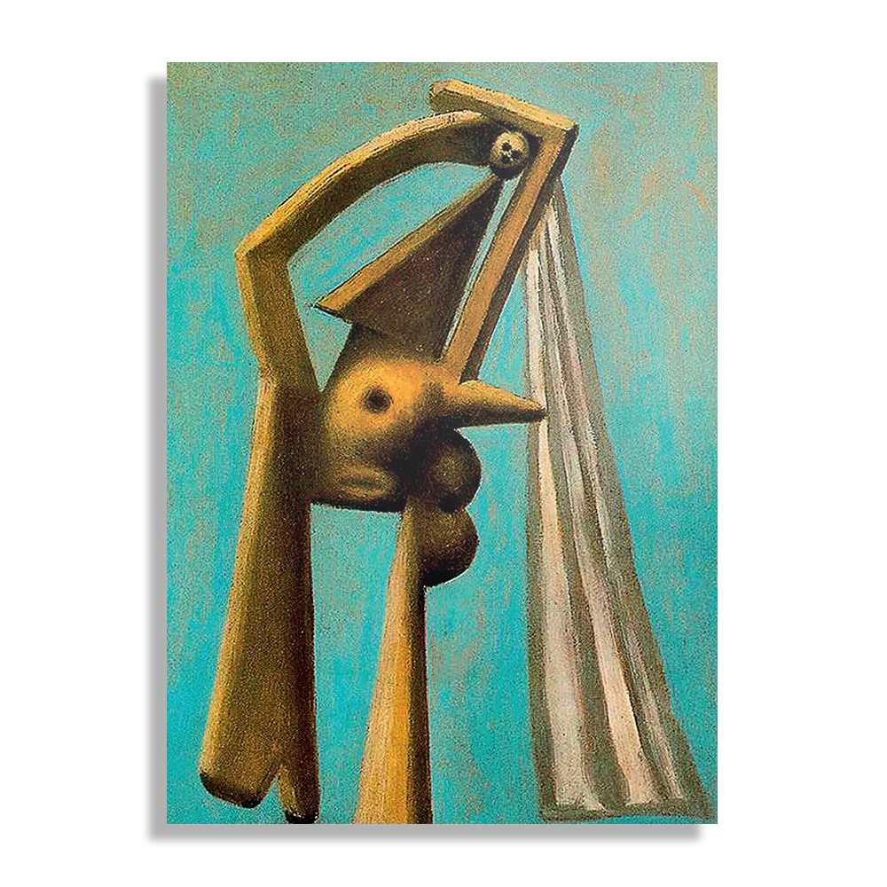 Schilderij Picasso Badgast met strandbal 1929 Rechthoek Verticaal Template DB 50 70 Verticaal Om 11 1