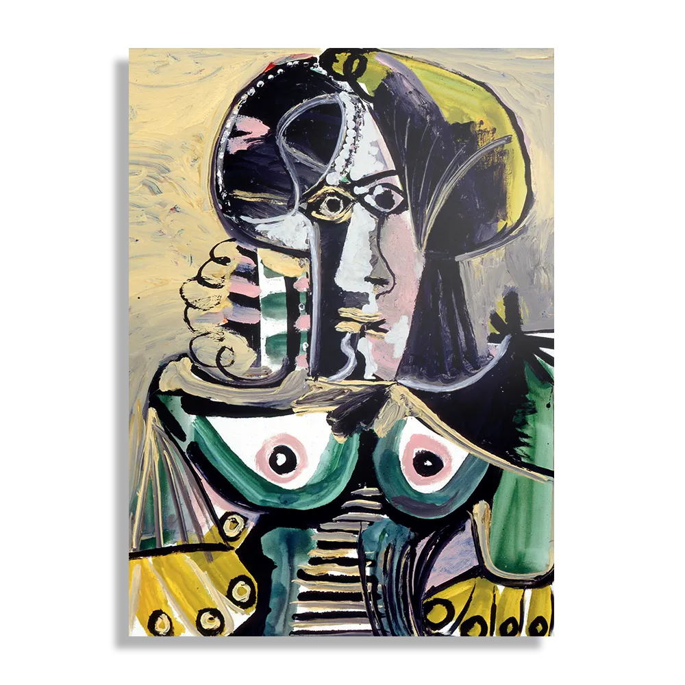 Schilderij Picasso Portret van een vrouw 1971 Rechthoek Verticaal Template DB 50 70 Verticaal Om 15 1