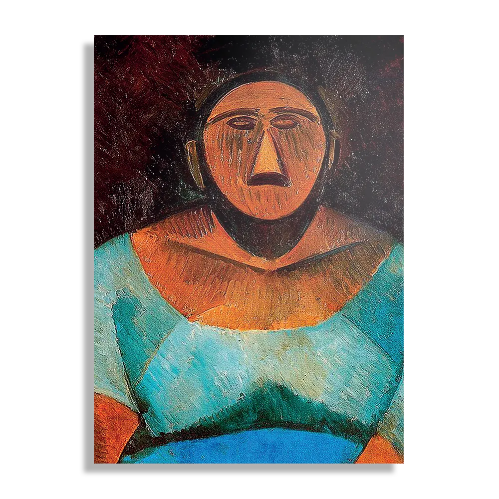 Schilderij Picasso Boerin 1908 Rechthoek Verticaal Template DB 50 70 Verticaal Om 16 1