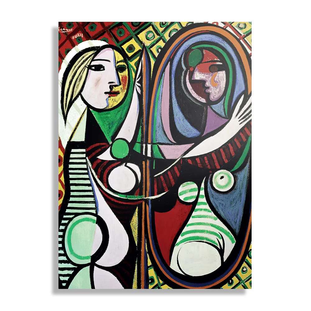 Schilderij Picasso Meisje voor een spiegel 1932 Rechthoek Verticaal Template DB 50 70 Verticaal Om 19 1