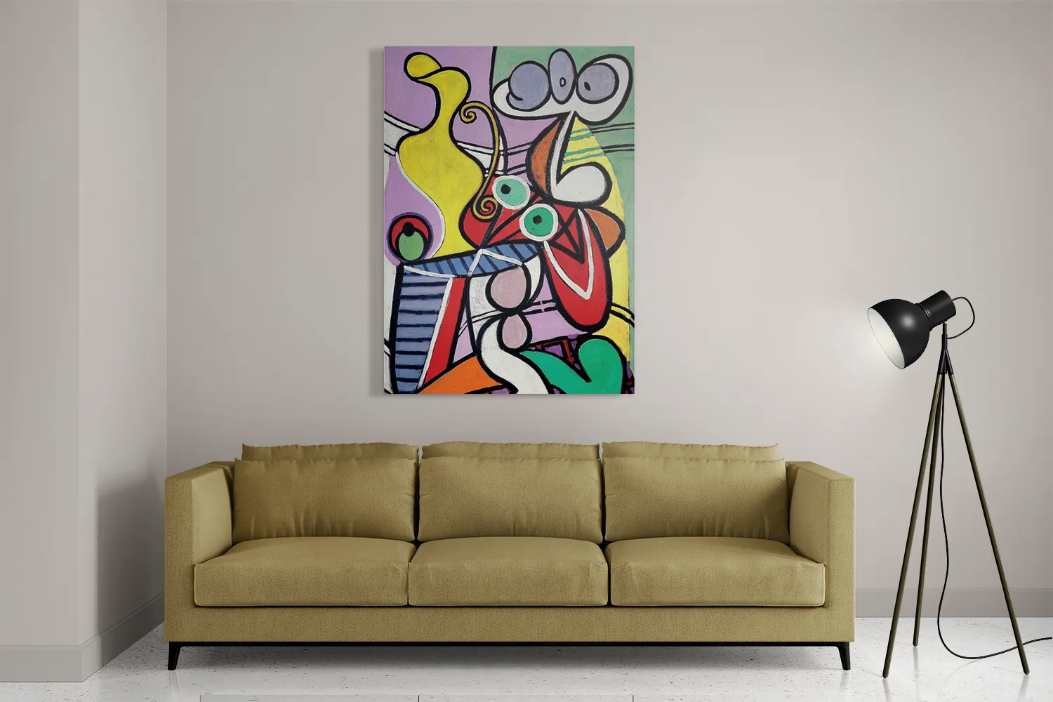 Schilderij Picasso stilleven op een stoel 1931 Rechthoek Verticaal Template DB 50 70 Verticaal Om 22 2