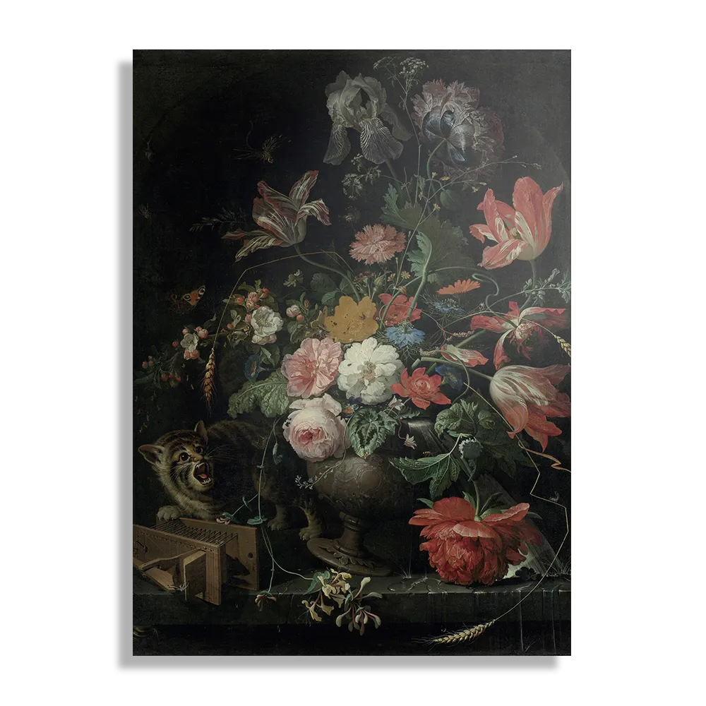 Schilderij Abraham Mignon De omvergeworpen ruiker 1660-1679 Rechthoek Verticaal Template DB 50 70 Verticaal Om 25 1
