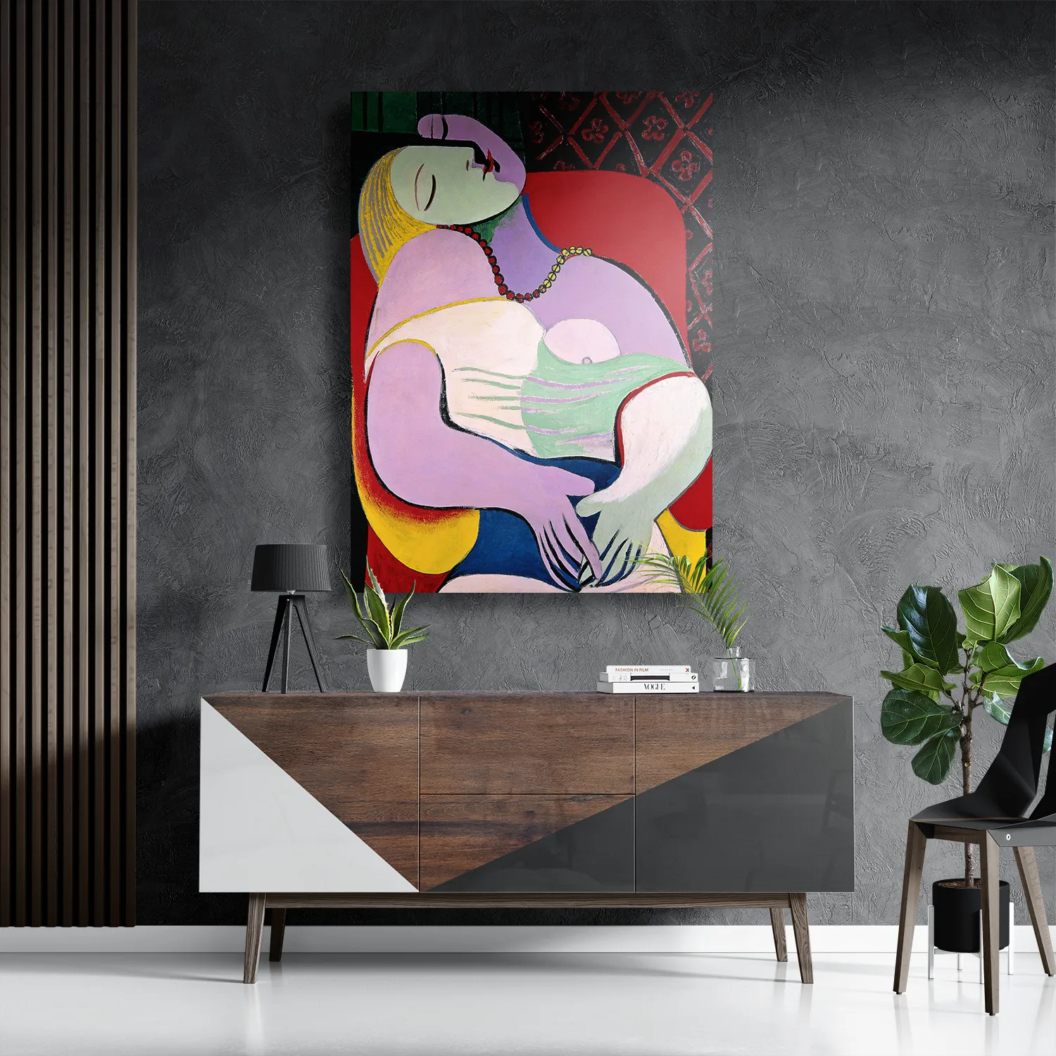 Template_DB_50-70_Verticaal_Om_8-3 Schilderij Picasso Een Droom 1932 Rechthoek Verticaal Template DB 50 70 Verticaal Om 8 3