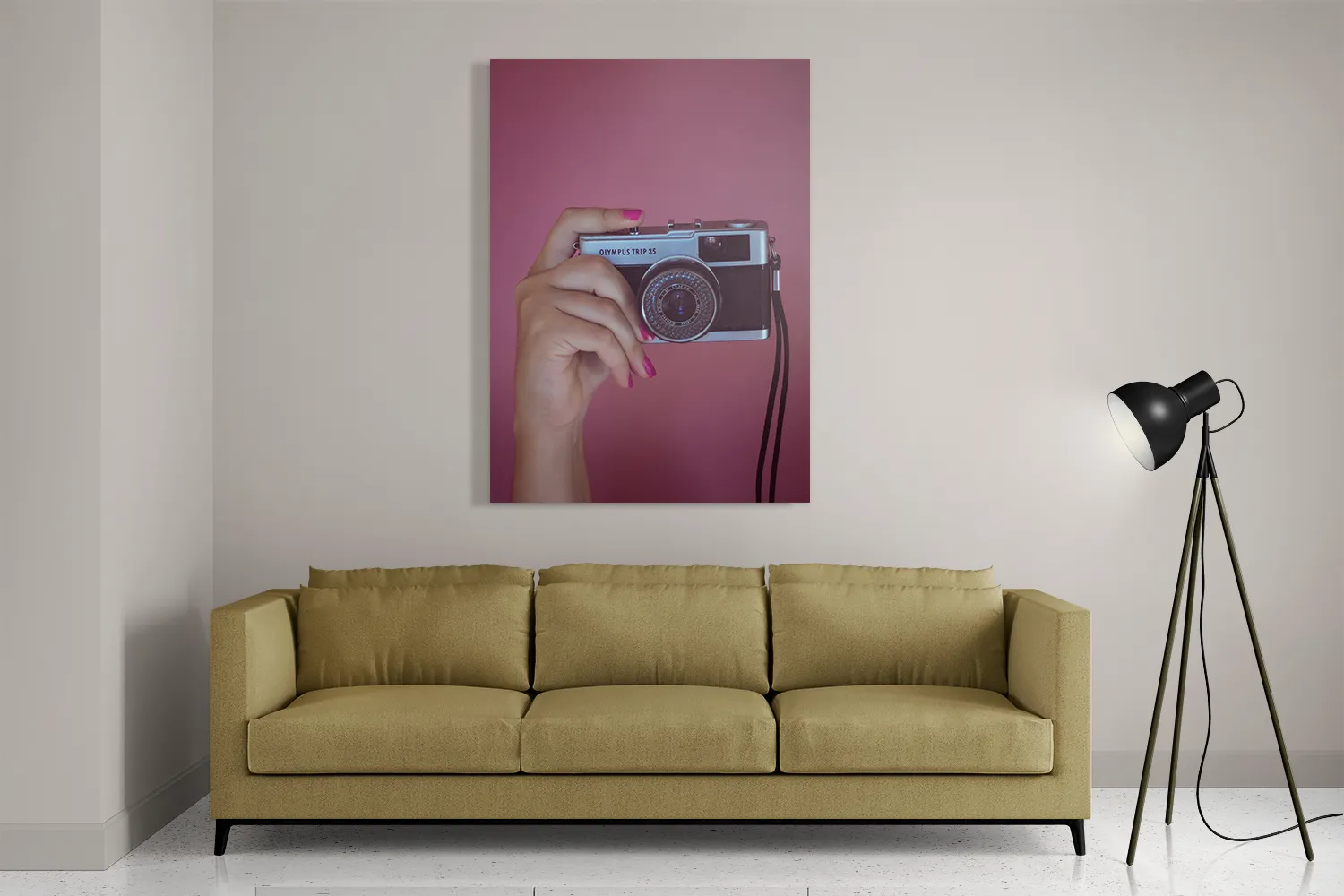 Schilderij Old School Scooter Rechthoek Verticaal Template DB 50 70 Verticaal Retro 2 2